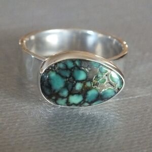 Snowville Utah Variscite Ring Size 4.5